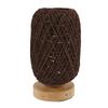 Table Lamp Rattan Wood Stepless Dimmable Warm Light Vintage LED Touch Control Beside Lamp for Bedroom Living Room