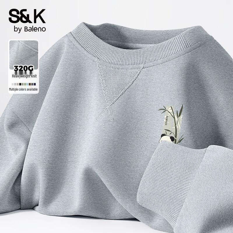 Baleno S&K Series Men's Heavyweight Printed Crewneck Sweatshirt