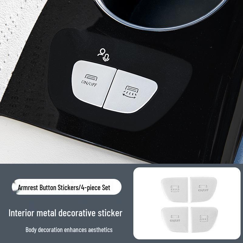 Zeekr 009 Gear P Button Aluminum Sticker - Center Console Decoration Accessory (24-25)