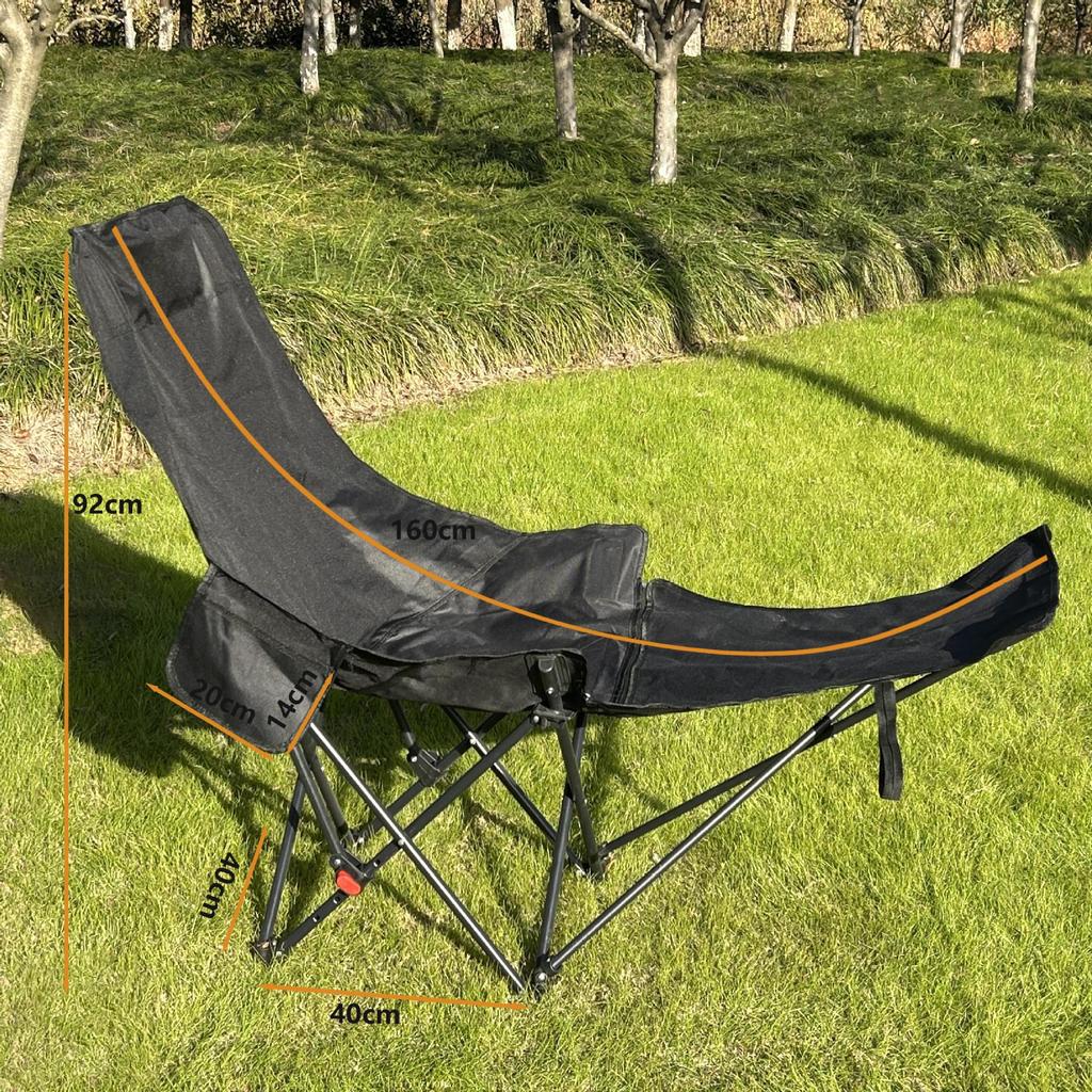 Portable Folding Moon Chair - Adjustable Recliner for Camping, Fishing, Beach, and Outdoor Use
