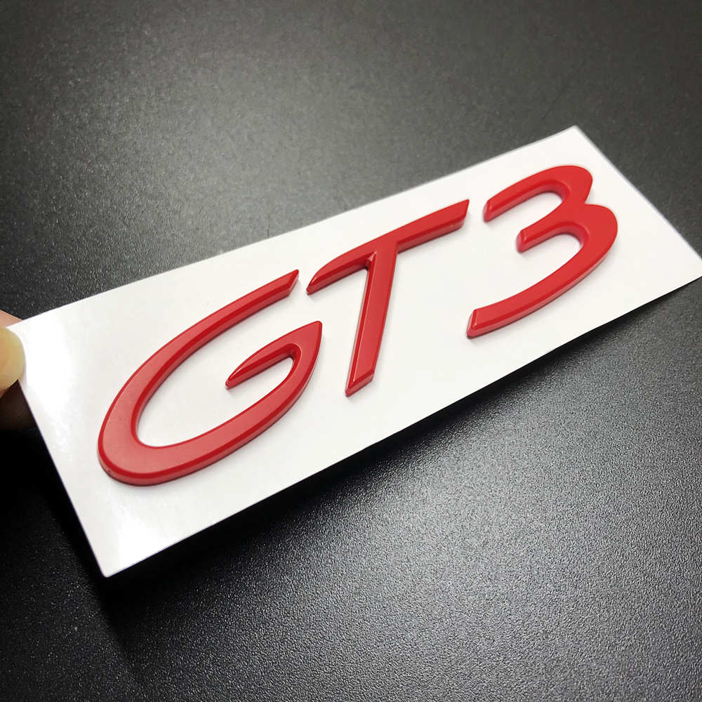 Cayears GTS GT1234 RS ABS Kunststoffen Sticker Badge Decals Racing Embleem Geschikt Na 2012 Voor Porsche Auto Carrosserie Achterklep