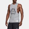 Under Armour Project Letter Print Sports Breathable Vest Men Vests Gray 1346097-011