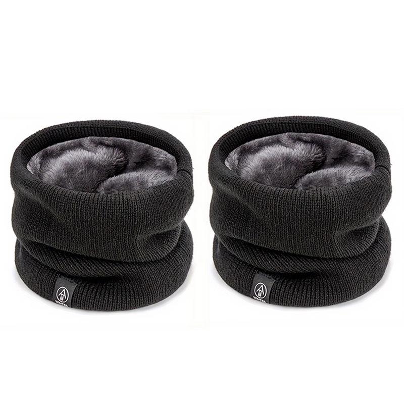 Autumn/Winter Fleece-Lined Neck Warmer - Windproof Sports Cycling Snood Pullover