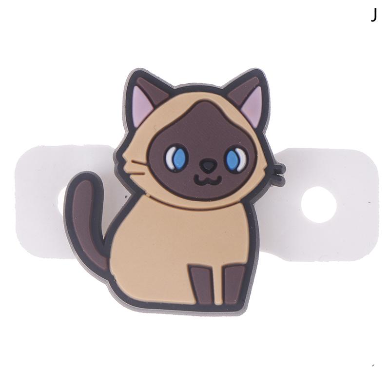 1/6Pcs Cute Cartoon Various Cat Tennis Racket Damper Silicone Shock Absorber To Reduce Tenis Racquet Vibration Dampeners