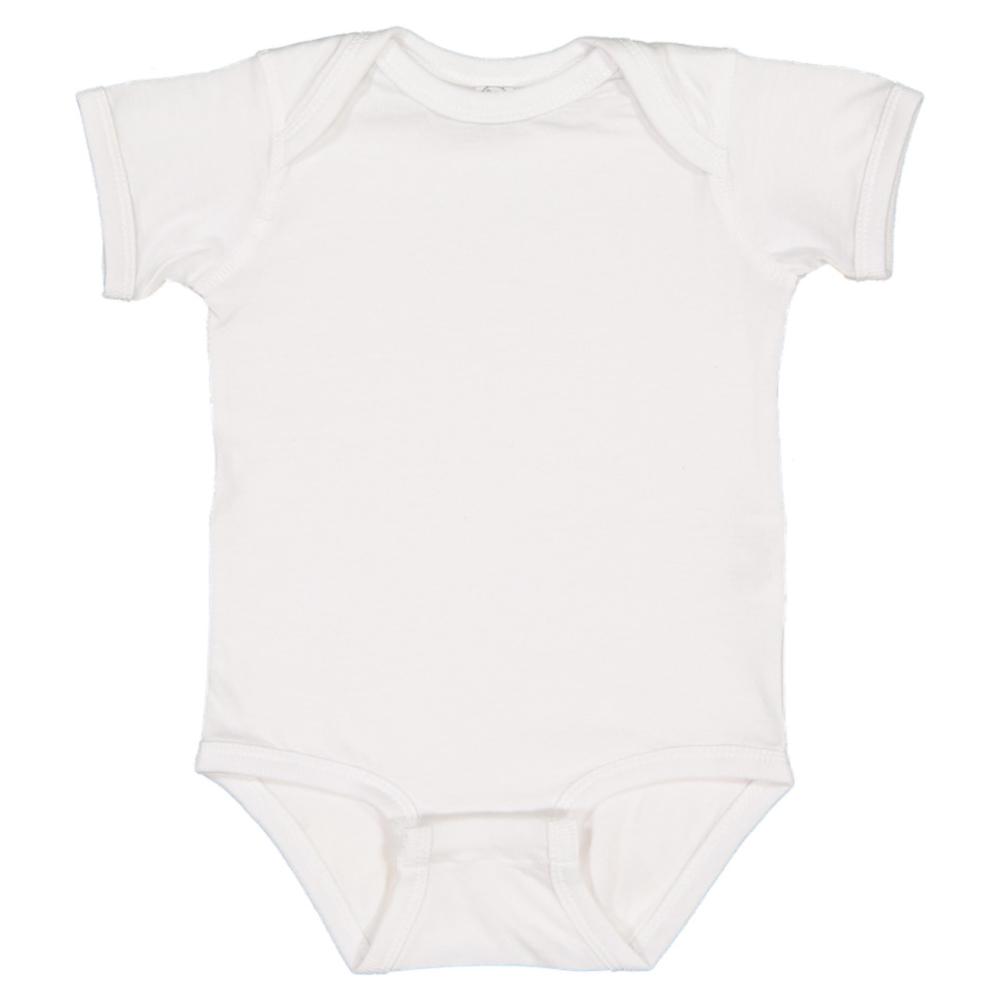 Rabbit Skins Baby Fine Jersey Short-Sleeved Bodysuit