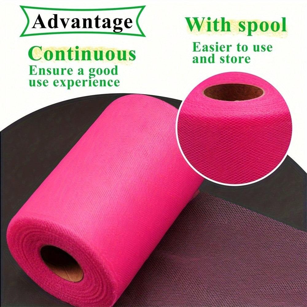 1pc Tulle Fabric Rolls 15cm/6 Inch By 100 Yards (300 Feet) Fabric Spool Tulle Ribbon For DIY Emerald Green Tutu Bow Birthday