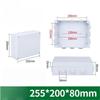 Boîte de jonction étanche IP68 Boîte de dérivation de câble Séparateur de fils électriques avec bouchon en caoutchouc pour projets DIY extérieurs
