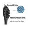 10 Pack Compatible with Wondersmile Electric Toothbrush Replacement Brush Heads, Black
