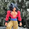 26cm Anime Dragon Ball Ssj 4 Scene Son Goku Super Saiyan Standing Figure Model PVC Action Statue Toy Doll Collection Ornament