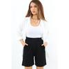 Line Damen-Lycra-Shorts mit Klettverschluss in Schwarz