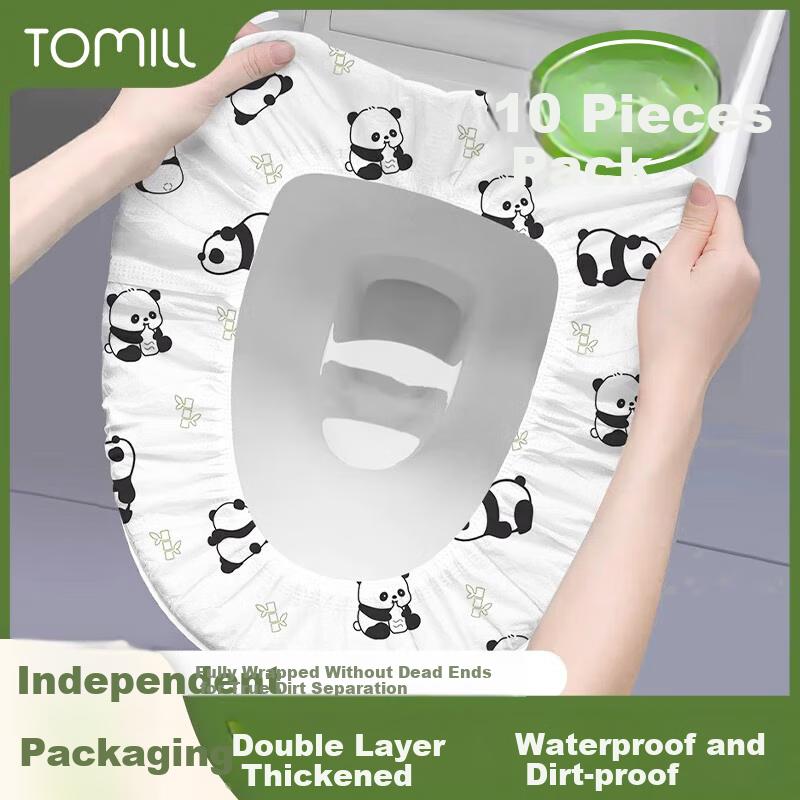 Disposable Toilet Seat Covers, Extra Large And Thick, Individually Wrapped, Double-Layered, Large-Size Toilet Seat Protectors