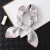 Hot Sale Women's Scarf Simple Fashion Black and White Plaid Square Scarf Versatile Professional Scarf Simulation Silk Scarf