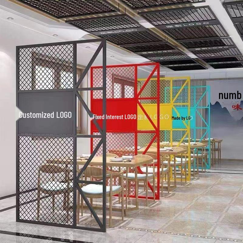 Folding Wrought Iron Mesh Display Stand for Children's Books & Artworks