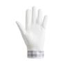FootJoy Lady eComfort Golf Gloves, Ambidextrous, Women's, 18cm, White/Gray, FGLE25PRWG-18