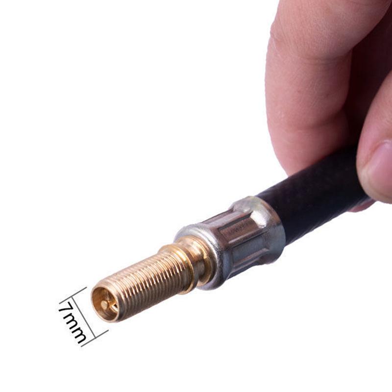 100 Mm Car Valve Extension Adapter with Valve Cap for Cars Trucks Motorcycles Bicycles Compatible with Various Tire Valve Types