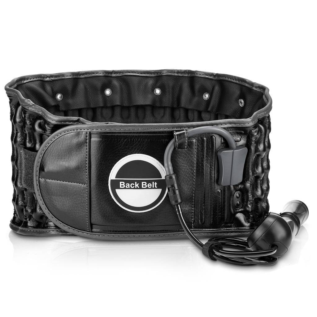 Decompression Air Traction Lower Back Belt, Inflatable Lumbar Support Belt Spinal Waist Brace Gifts for Men Women Elderly