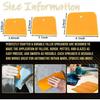 15Pcs/Set Automotive Body Fillers Hard Plastic Scraper for Fillers, Putties, Glazes or Caulking Agents Car Body Maintenance