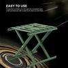 Portable Folding Stool Lightweight Camping Chair   Outdoor St for Outdoor Running Hiking Fishing BBQ Garden Garden Bch Iron Green Foldable 130kg Lo