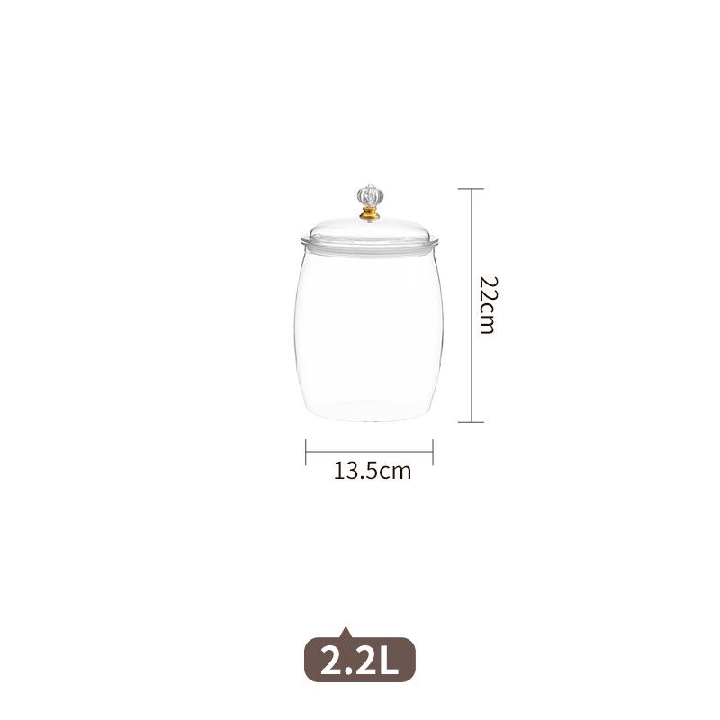 Multipurpose Clear Storage Jar: Perfect for Pickling, Brewing, Salting, Nuts, Grains, and Cereals