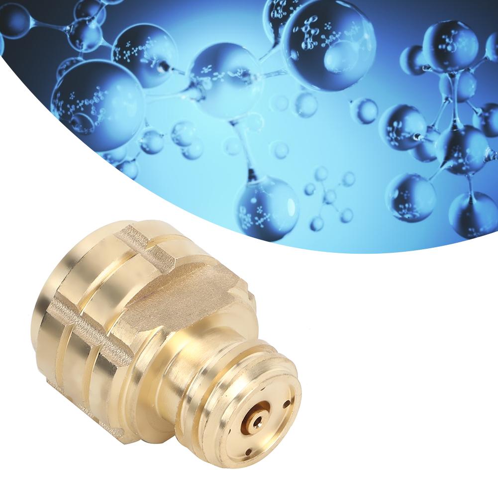 CO2 Cylinder Refill Adapter Female Thread G1Celsius2 to Male Thread TR21-4 for Soda (Gold )