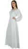 Bimba Women Boho Gothic Style Long Maxi Dress Lace Long Sleeves Gown