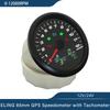 85mm GPS Speedometer 0-299km/h MPH with 0-12000RPM Tachometer Trip Odometer with Gear Number N 1-6 for Car Motorcycle Universal