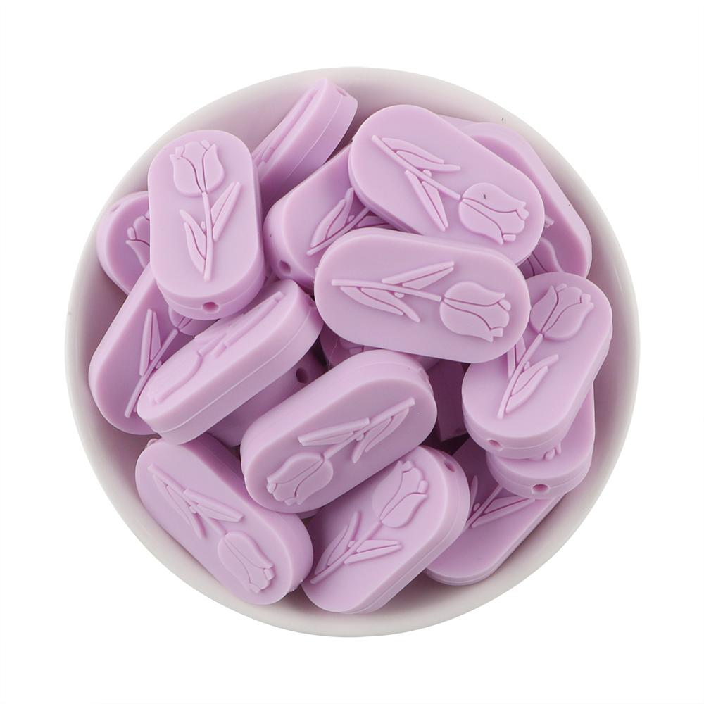 

10pcs Silicone Focal Beads Flower Pattern Silicone Bead For Jewelry Making DIY Keychain Necklace Bracelet Pen Accessories