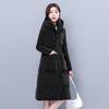 Plus Size Woman Winter Long Coat Hooded High Quality Thick Warm Padded Jackets for Women Korean Style Winter Parkas Big Pockets