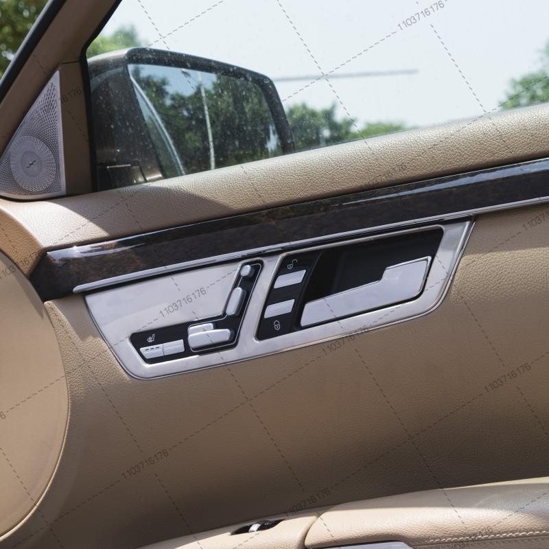 Modified Door Handle Adjustment Panel Decorative Strip for Mercedes Benz W221 S300 S350 S450 S500 S600 Accessories