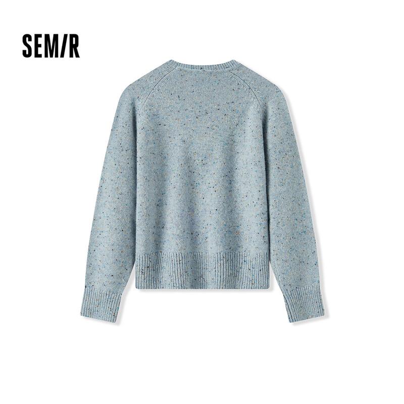 

Semir Women s Snoopy Series Wool Blend Embroidered Round Neck Pullover Sweater S