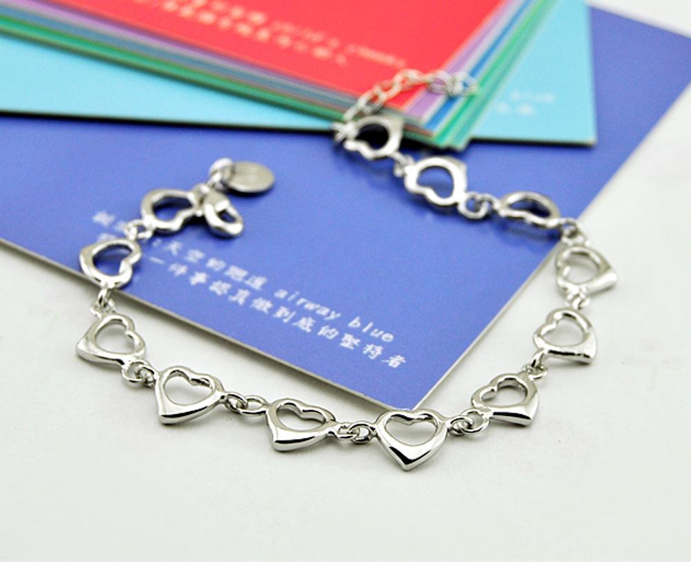 Direct Sales Girls' Heart Bracelet, Platinum-Plated, Love Chain Cold Wind Women'S Jewelry Direct Sales