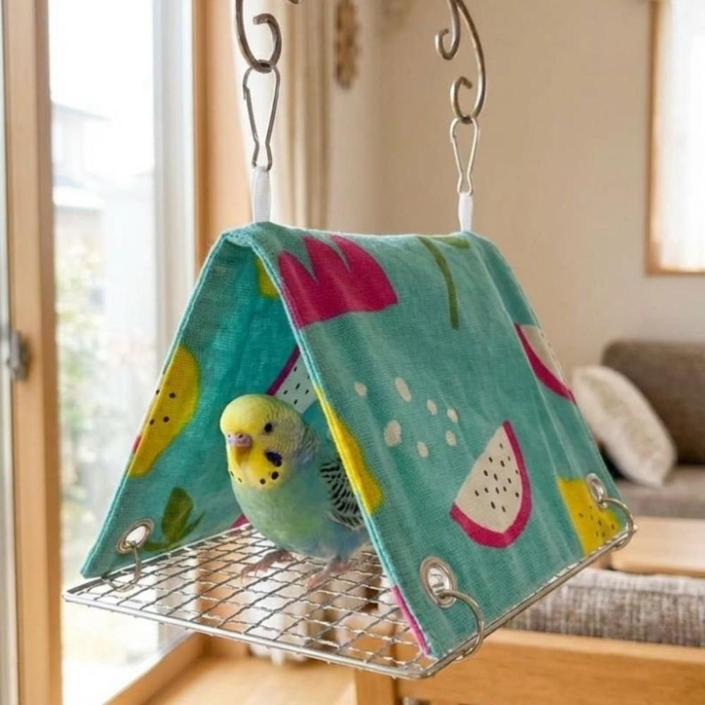 Hanging Parrot Hammock Bed Breathable Summer Tent Hut Removable Bird Cage Hammock  Bird Play