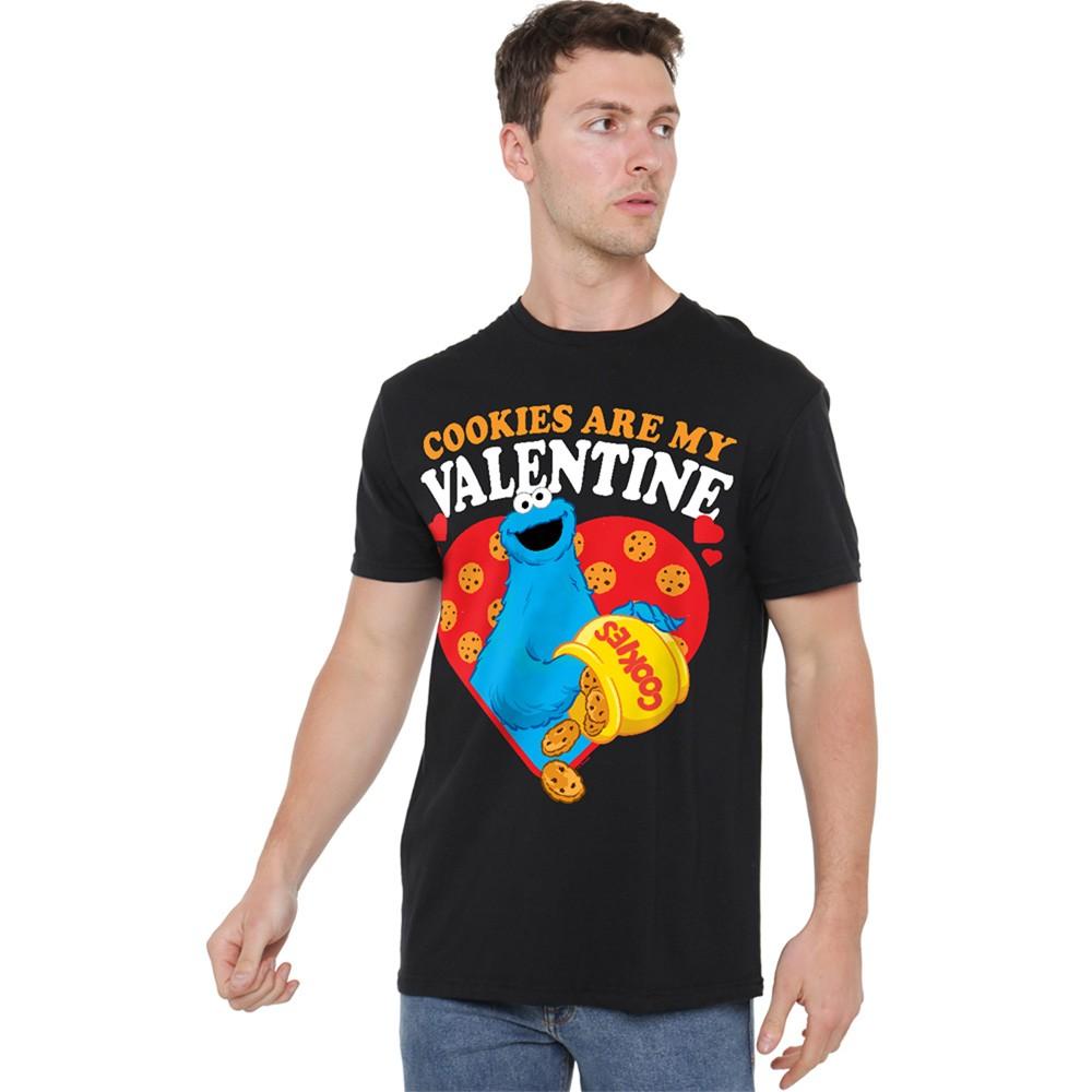 Sesame Street Cookies are my Valentine Unisex Adult T-Shirt S-5XL Black XXXXL
