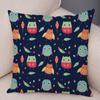 Cute Animal Pattern Cushion Cover Cartoon Friends Monkey Penguin Zebra Donkey Design Soft Square Pillow Home Decor Gift xcm