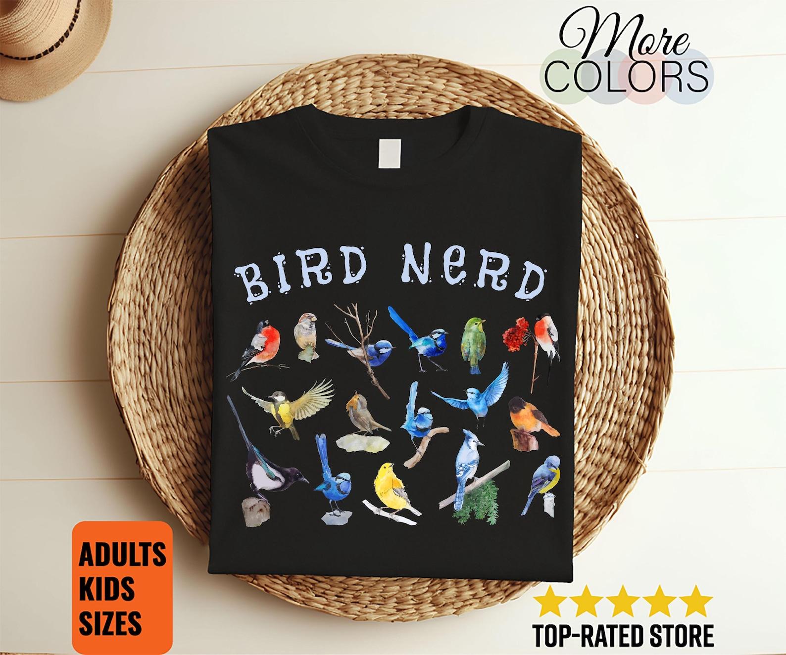Birds Bird Nerd Funny Watching Birdwatching Watcher Birthday Gifts T-Shirt, Birding Lover, Ornithologist, Study Of Birds Birder Birdie Shirt 120