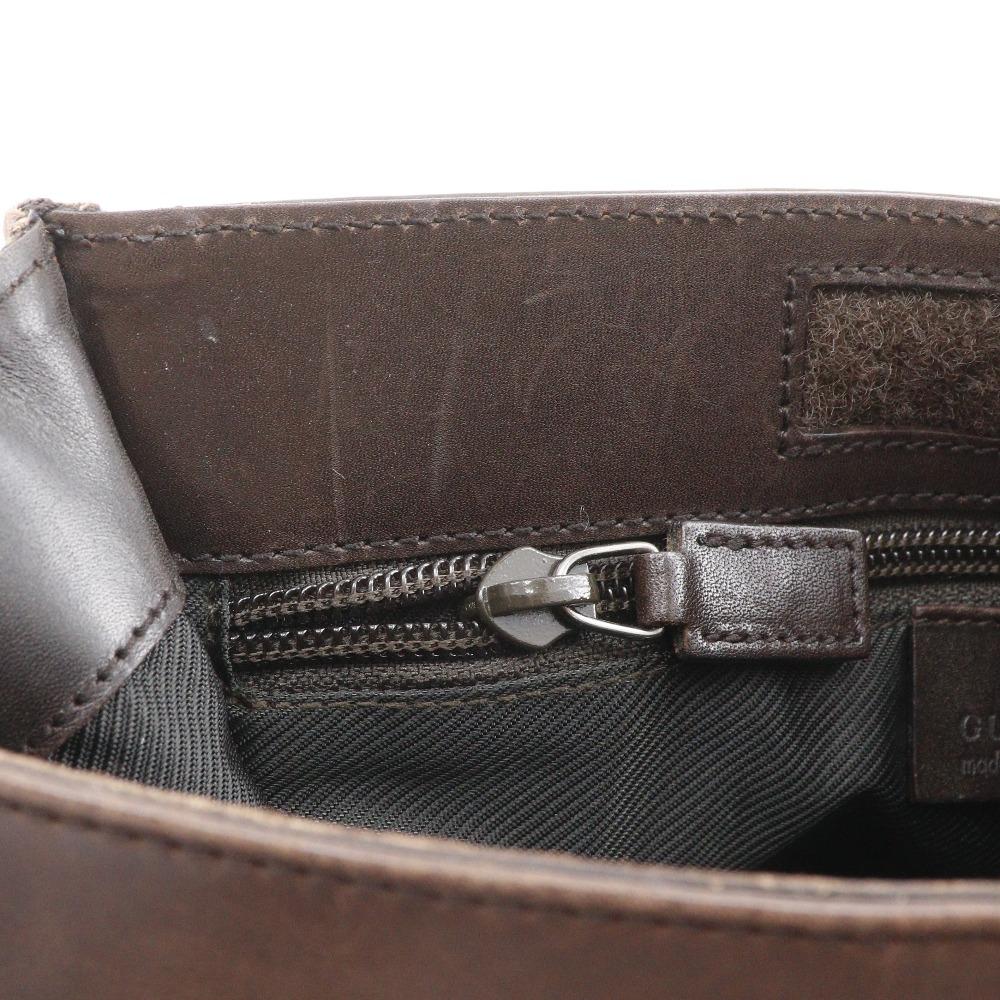 GUCCI Shoulder Bag 27639 Brown GG canvas mens Used