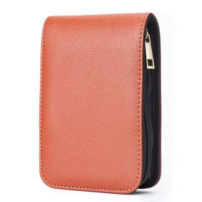 Lanxivi Fountain Pen Rollerball Coffee PU Leather Case for 12 Pens