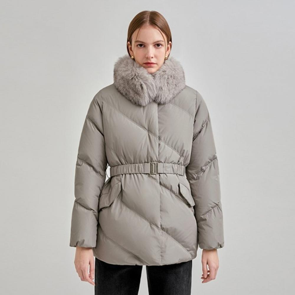 

Джемпер на утином пуху с меховым воротником Shs Miss Ssdjpn41040 creamy/55