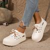 Super Soft and Lightweight Beach Hole Shoes Women's Summer Thick-soled Hollow Bag Heel Bag Head Seaside Vacation Outdoor Wading Shoes Women