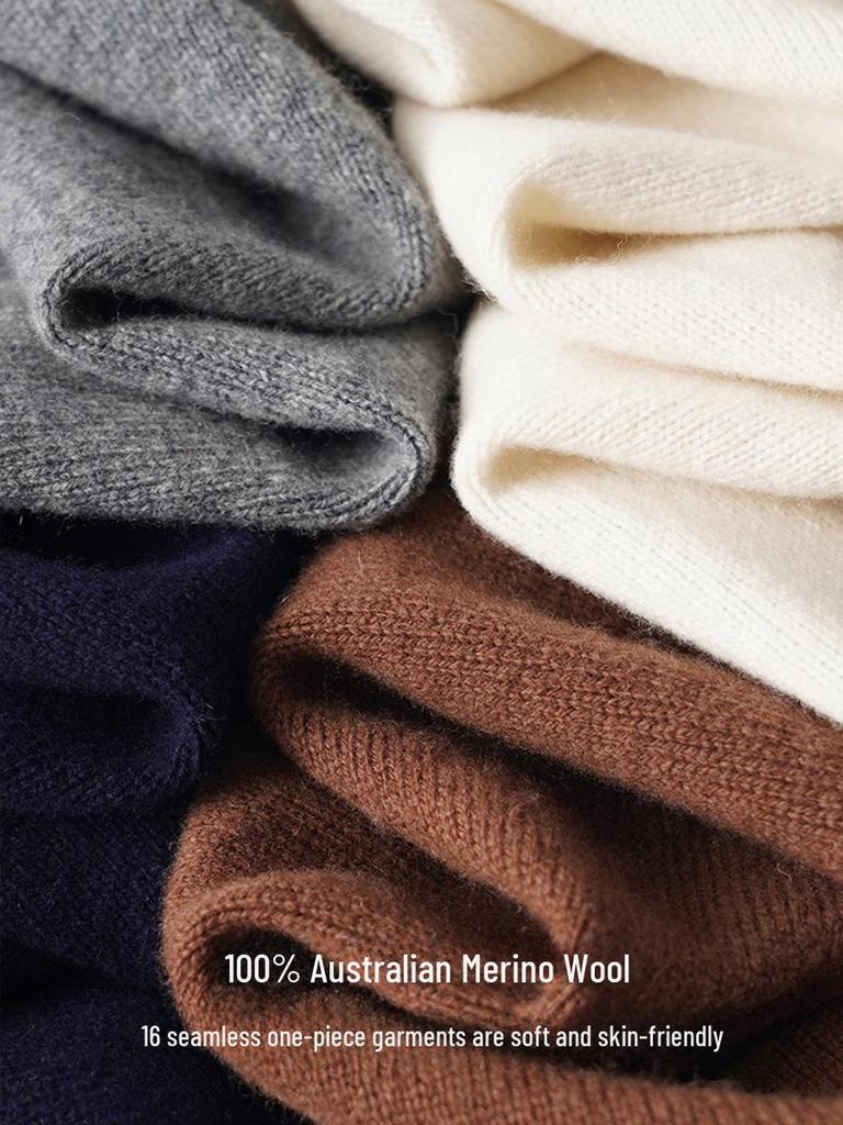 2024 French Style Gradient Bamboo Wool V-Neck Sleeveless Vest