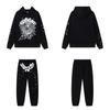 SP5der Spinnenweb Plus Velours Hoodie & Joggingbroek Set - Unisex Trendy Streetwear