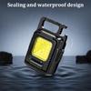 Mini LED Taschenlampe Schlüsselanhänger Licht USB Wiederaufladbare Taschenlampe Arbeitslicht Multifunktionale Tragbare COB 90 ° Drehung Campinglaterne 1000LM Flutlicht