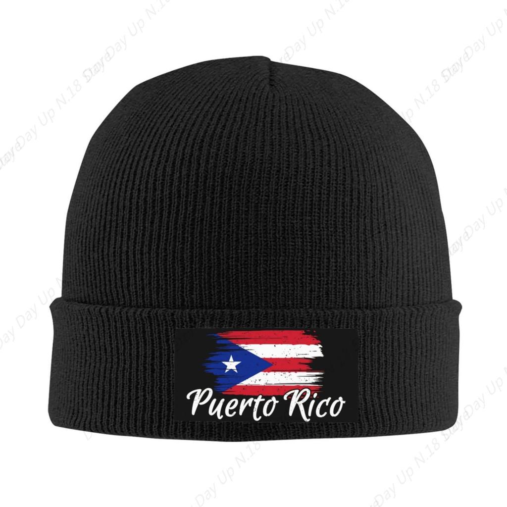 Cute Haiti Flag Beanie Hat for Men and Women Haitian Winter Warm Hats Knit Slouchy Haitian Skull Cap
