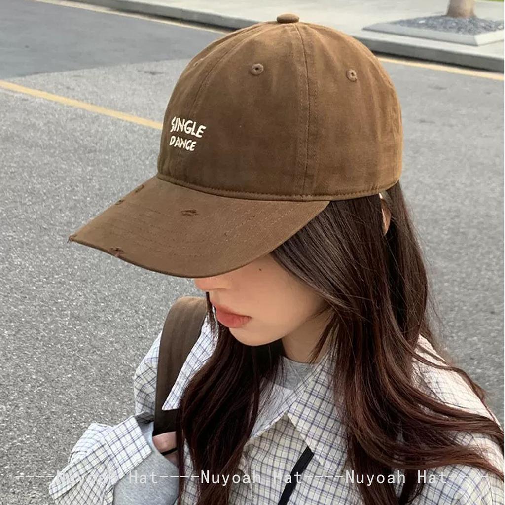 New Men Women Japanese Broken Style Letters Embroidery Baseball Hats Sunshade Simple Versatile Casual Peaked Caps Fashion Ins