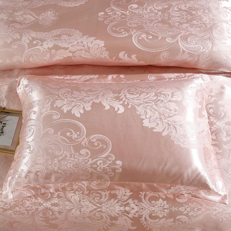 2PCS Europejski styl luksusowe żakardowe koperty poszewki na poduszki 48x74cm Poszewka na poduszkę dla dorosłych Poszewka na poduszkę dekoracyjna satynowa poszewka na poduszkę