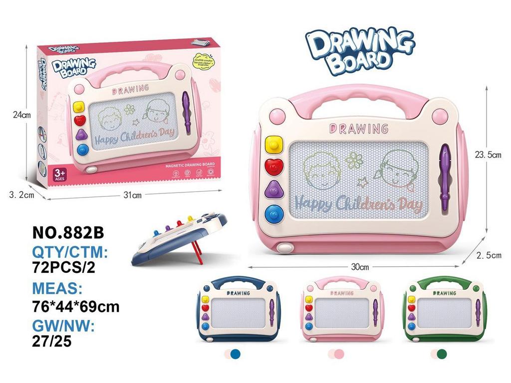 Multicolor Magnetic Drawing Board for Toddlers (Ages 1-3) - Creative Doodle Toy for Boys & Girls