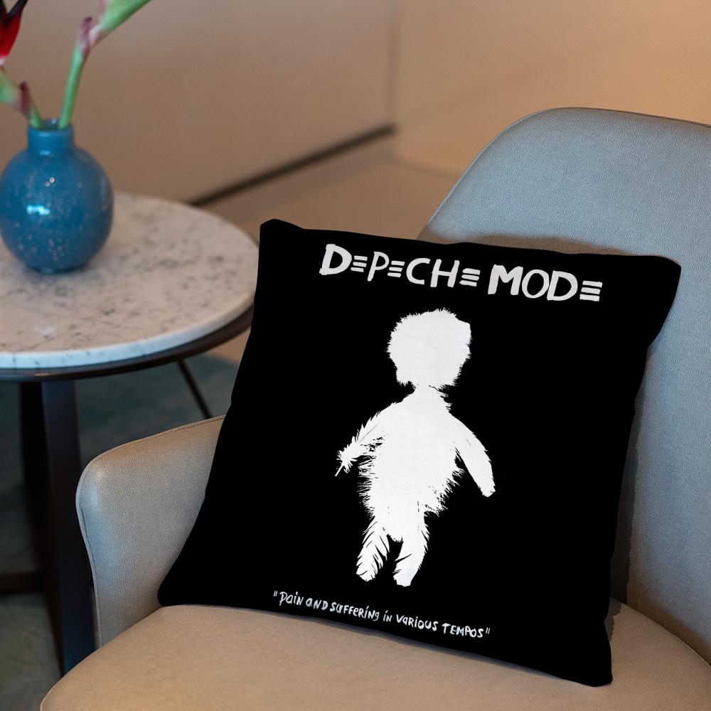 Band D-Depeche M-Mode Memento Mori Cushion Cover 2-in-1 Reversible Plush Pillow Cover | Car/Sofa/Bed | Perfect Gift