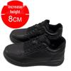 2024 Men's 10CM Height Increasing White Casual Skate Sports Shoes