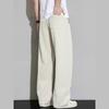 Yalu Men's Ice Silk Loose Straight Casual Pants