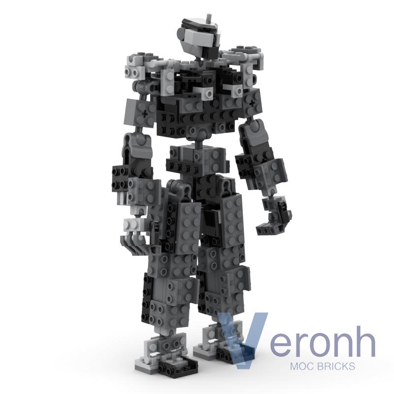 212 PCS Mech Robot Model Set Building Blocks Creative Mechanical Action Figure MOC Idea Bricks Kid Assembly Toys Children Gifts